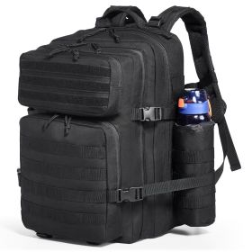 Tactical Backpack, 45L Military Tactical Backpack with Molle Design & 3 Compartments, Army Assault Pack Bag for Men and Women